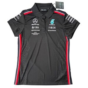 2025 F1 Mercedes AMG Petronas Formula One Official Women's Team Polo NWT - M
